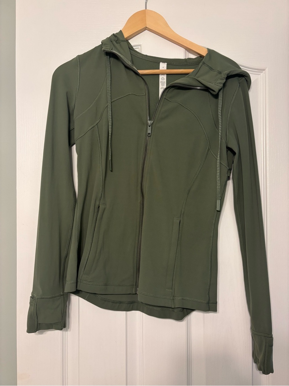 lululemon athletica Olive Green Full-Zip Hoodie